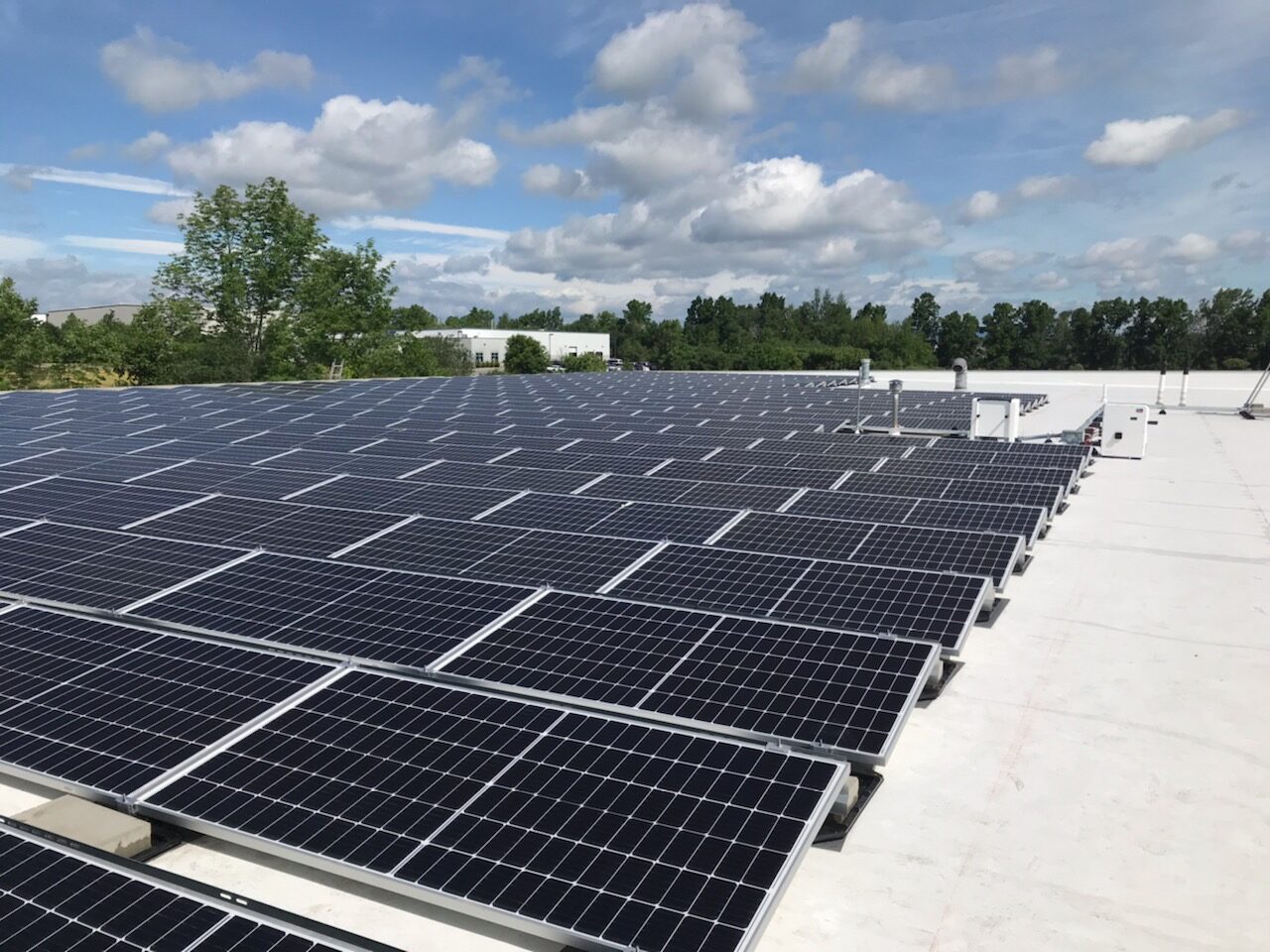 solar panel setup